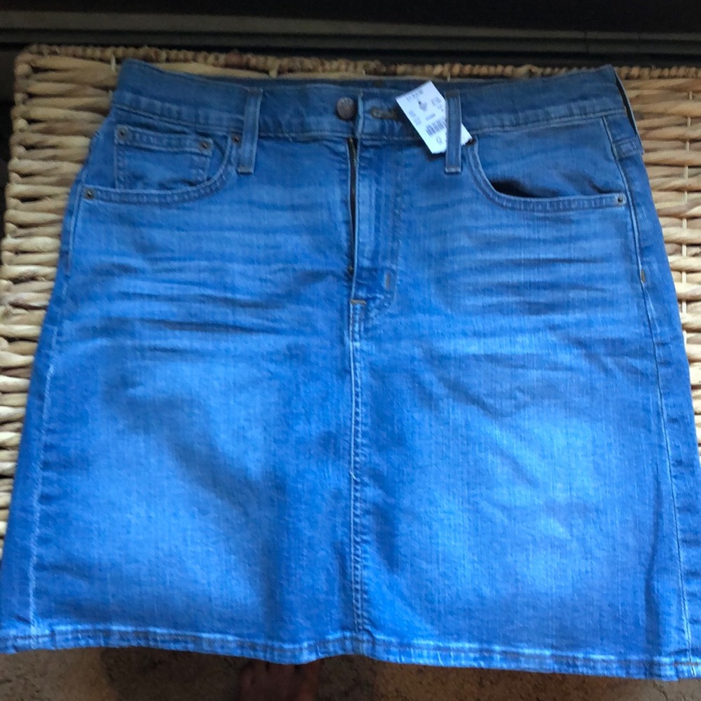 Denim mini skirt